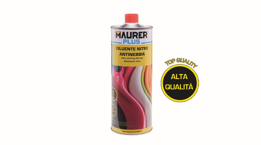 DILUENTE NITRO ANTINEBBIA MAURER 1 LT – SOLVENTE PER VERNICI E PULIZIA ATTREZZI