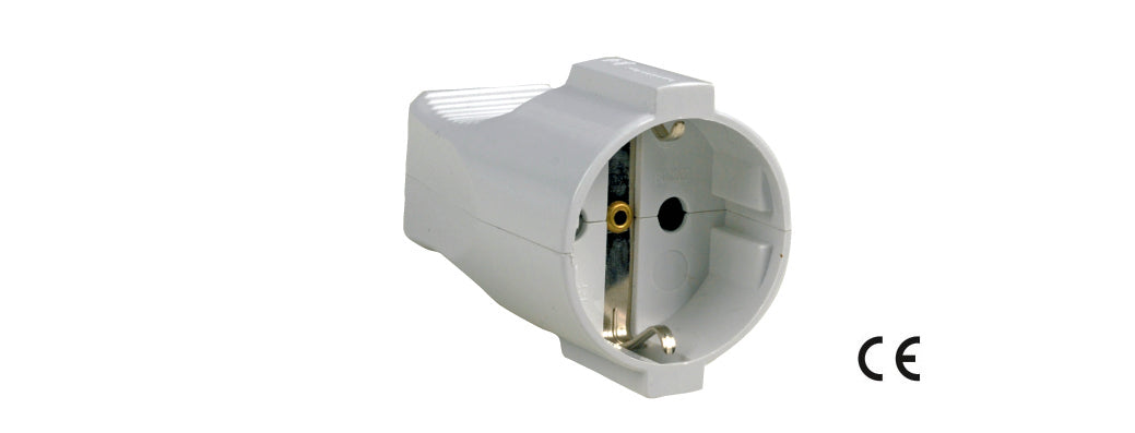 PRESA SCHUKO 2P+T 16A BIANCA