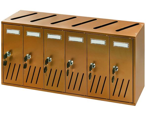 CASELLARI POSTALI VIGOR ALU RAMATO K6 6-BOX