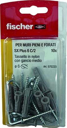 TASSELLI FISCHER SC-K BLISTER C/VITE 10+10 SC 6/2 K