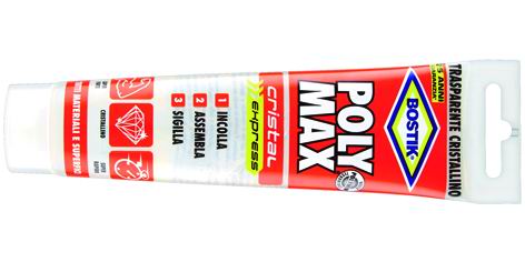 ADESIVI BOSTIK POLY-MAX CRISTAL ORIGINAL 115 G TUBO