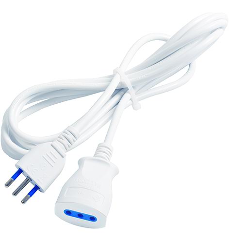 PROLUNGHE LINEARI VIGOR M/F 10 A 3X0,75 MM2 3 M BIANCO