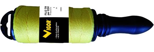 FILO EDILIZIA TRECCIATO VIGOR GIALLO-FLUO M/GIREV 100 M
