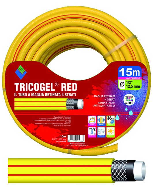 TUBO TRICOGEL RED 4 STRATI 5/8"