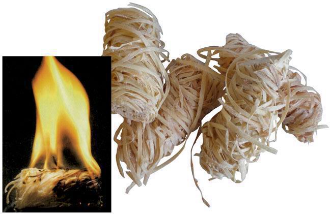 ACCENDIFUOCO BLINKY ECOLOGICO PAGLIETTA LEGNO-CERA PEZZI 20