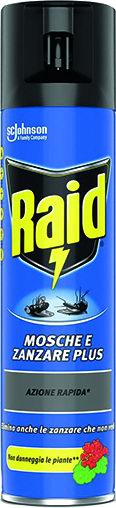 INSETTICIDA RAID SPRAY MOSCHE E ZANZARE 400 ML
