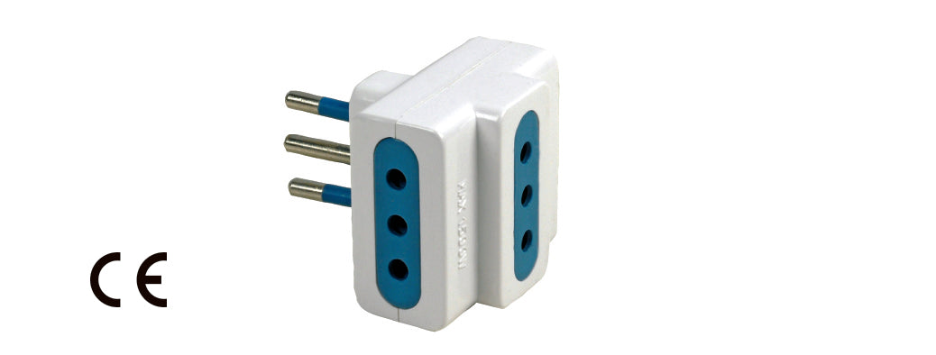 ADATTATORE TRIPLO 2P+T