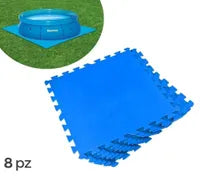 Tappeto Componibile Protezione Piscine 8 Pezzi 50 X 50 Cm Bestway