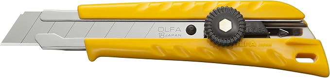 Coltello multiuso resistente con blocco a cricchetto, 18 mm