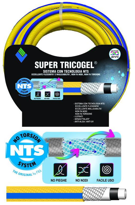 Boutt 2182990 TA1925HG - Tubo per irrigazione a 5 strati, anti nodi, rinforzo TDI, 19 mm, lunghezza: 25 m Boutt 2182990 TA1925HG - Tubo per irrigazione a 5 strati, anti nodi, rinforzo TDI, 19 mm, lunghezza: 25 m