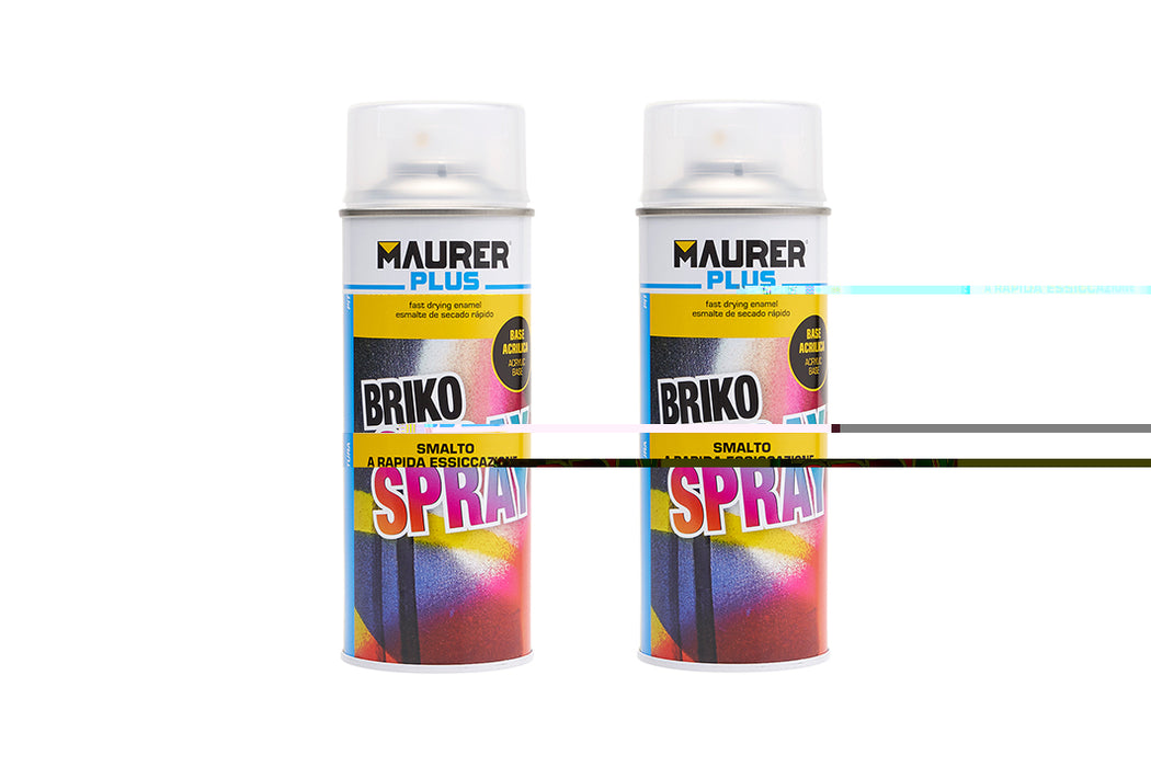 Smalto sintetico Maurer Briko Spray 400ml Trasparente lucido